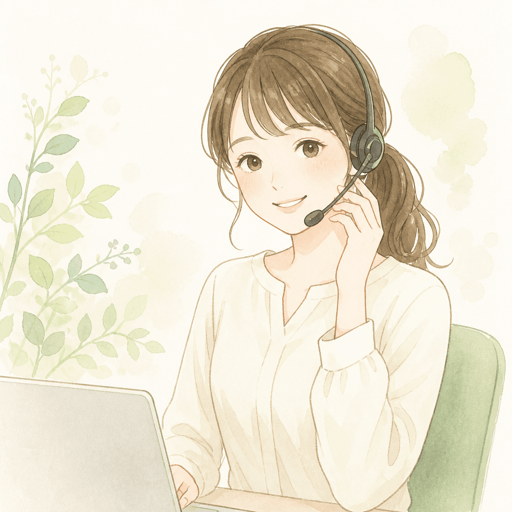 親身に相談に応じるイメージイラスト